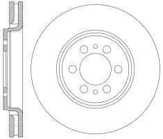 GBS - 990312697343 - Vented Front Disc Brake Rotor - Image 2