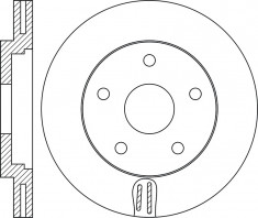 GBS - 627949020397 - Vented Front Disc Brake Rotor - Image 2