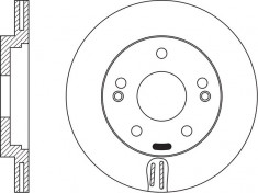 GBS - 627949020342 - Vented Front Disc Brake Rotor - Image 2
