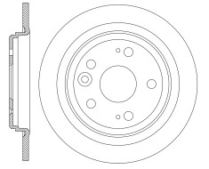 GBS - 627949020380 - Solid Rear Disc Brake Rotor - Image 2