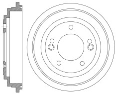 GBS - 627949020359 - Solid Rear Disc Brake Rotor - Image 2