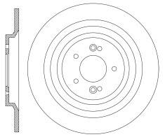 GBS - 990312697350 - Solid Rear Disc Brake Rotor - Image 2