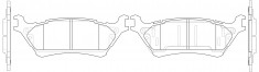 GBS - 627949020229 - Rear Brake Pad - Image 2