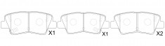 GBS - 627949020106 - Rear Brake Pad - Image 2