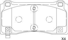 GBS – 627949020588 – Front Brake Pad - Image 2